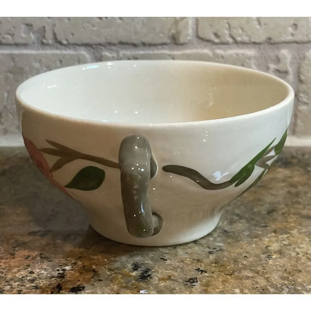 Franciscan Desert Rose‎ Tea Cup 4 Inch Pink Green Floral England Porcelain